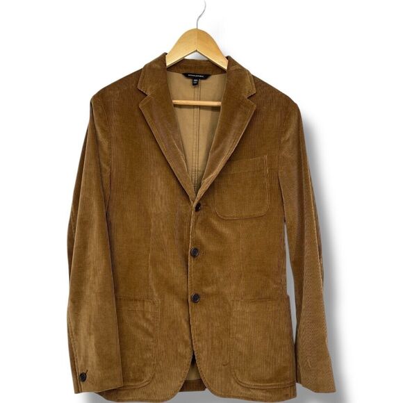 Banana Republic Slim Italian Corduroy Blazer  38 R Camel Jacket #610693 - Picture 1 of 12